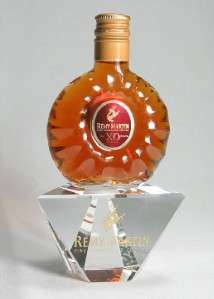 Rare Remy Martin XO Cognac Collectable Mini Crystal Gold France 50 ml 