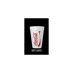  Coca Cola Stock Printed Foam Cups   32 Ounce: Everything 