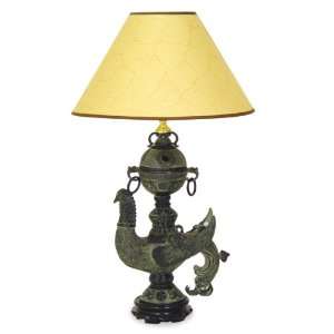 Bronze Lamp with Shade