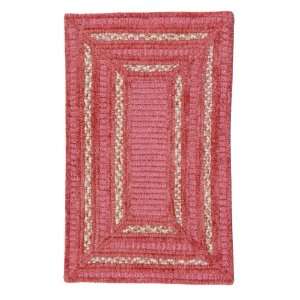   Chenille Indoor/Outdoor Braided Area Rug   Sunset Pink, 9 ft. Square