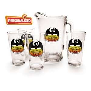 Persoanlized Dragon Lair Pint Glasses Set Of 4  Kitchen 