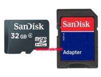 32GB SANDISK MICRO SD SDHC 32G TF CARD + ADAPTER  