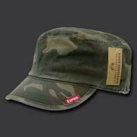 BLACK ARMY MILITARY GI BDU ZIPPER POCK PATROL CAP HAT  