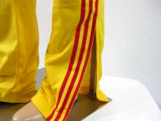   Originals Superstar Mens Large L Track Pants Bottoms Yellow Red Soccer