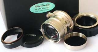 New USA Voigtlander 50mm f/2 50/2 Nickel Heliar Leica M, M9, Ricoh GXR 