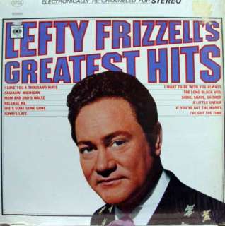 LEFTY FRIZZELL greatest hits LP mint  vinyl CS 9288  