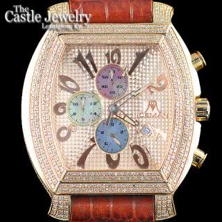   Diamond Rose Stainless Steel Chronograph Mother Of Pearl Watch  