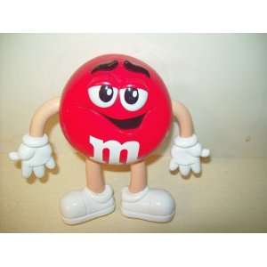  M&Ms 6 Red M&M Chunky Bendy Advertising Figure Toys 