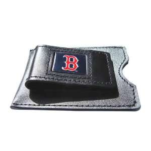  MLB Boston Red Sox Leather Money Clip Card Holder Sports 