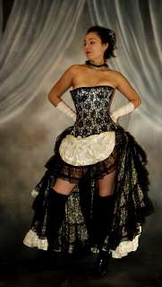 We3 Belly Dance Moulin Rouge ShowGirl Steampunk Costume  