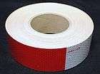 DOT C2 Conspicuity Tape   2 x 150 Roll   6 red / white HIGH QUALITY