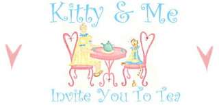 KITTY AND ME Quilt Panel Fabric Squares Tea Cat Blocks  