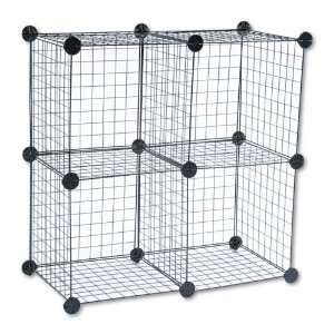  Safco  Wire Cube Shelving System, 14w x 14d x 14h, Black 