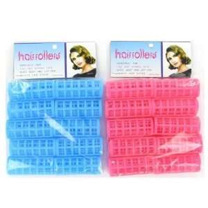  10Pc Plastic Hair Roller Set Case Pack 144   893642 