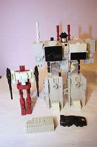 Original G1 Transformers Autobot Metroplex Figure + Parts Lot #1 