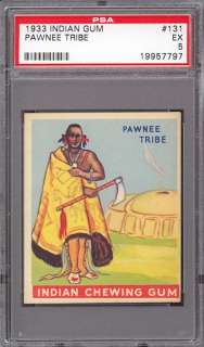 1933 Goudey Indian Gum #131 Pawnee Tribe PSA 5 pop 4  
