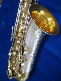   VINTAGE KING SUPER 20 SILVERSONIC TENOR SAX, 99% REPLACEMNT LACQUER