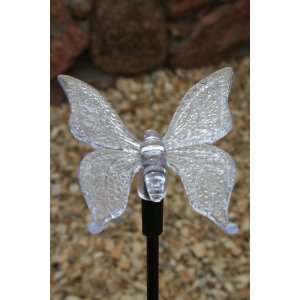  Solar Color Changing Stick Stake Light   Butterfly Patio 