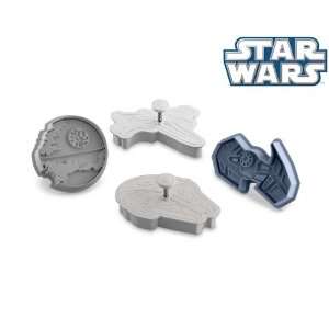 Star Wars Press and Stamp Cookie Cutters, Set of 4 Vehicles Death 