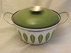 Cathrine Holm White & Green Lotus Pan Pot
