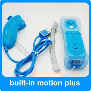  in Motion Plus Wiimote Remote Nunchuck Controller For Nintendo Wii 
