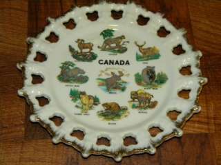 Wild Animals of Canada Japan collector souvenir plate  