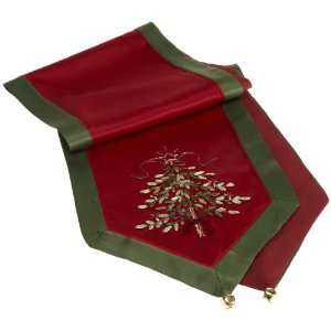  DII Christmas Tree Embroidery Runner