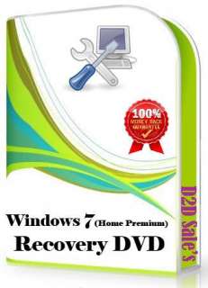 Windows 7 Home Premium FIX Restore Recovery Repair Boot CD/DVD  