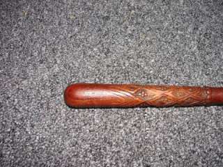 Vintage Wooden Cane Walking Stick Hand Carved  