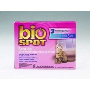  Central Life Science Bio Spot Flea & Tick Control For Cats 
