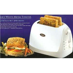  Oster 2 Slice White Metal Toaster