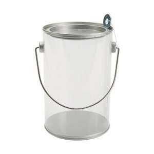  Westrim Crafts Small Plastic Paint Can Silver Lid, 6H X 4 